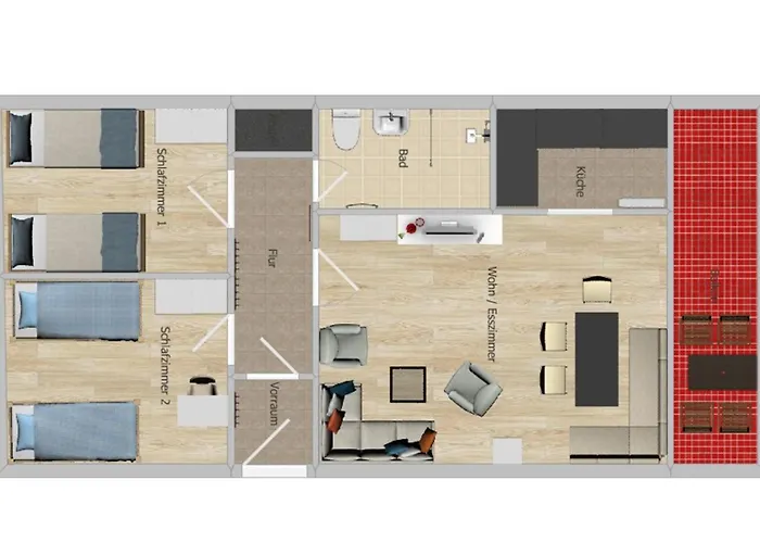 Modernes Mit Panoramablick Und Skibus