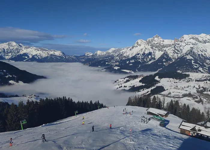 Modernes Mit Panoramablick Und Skibus Apartment